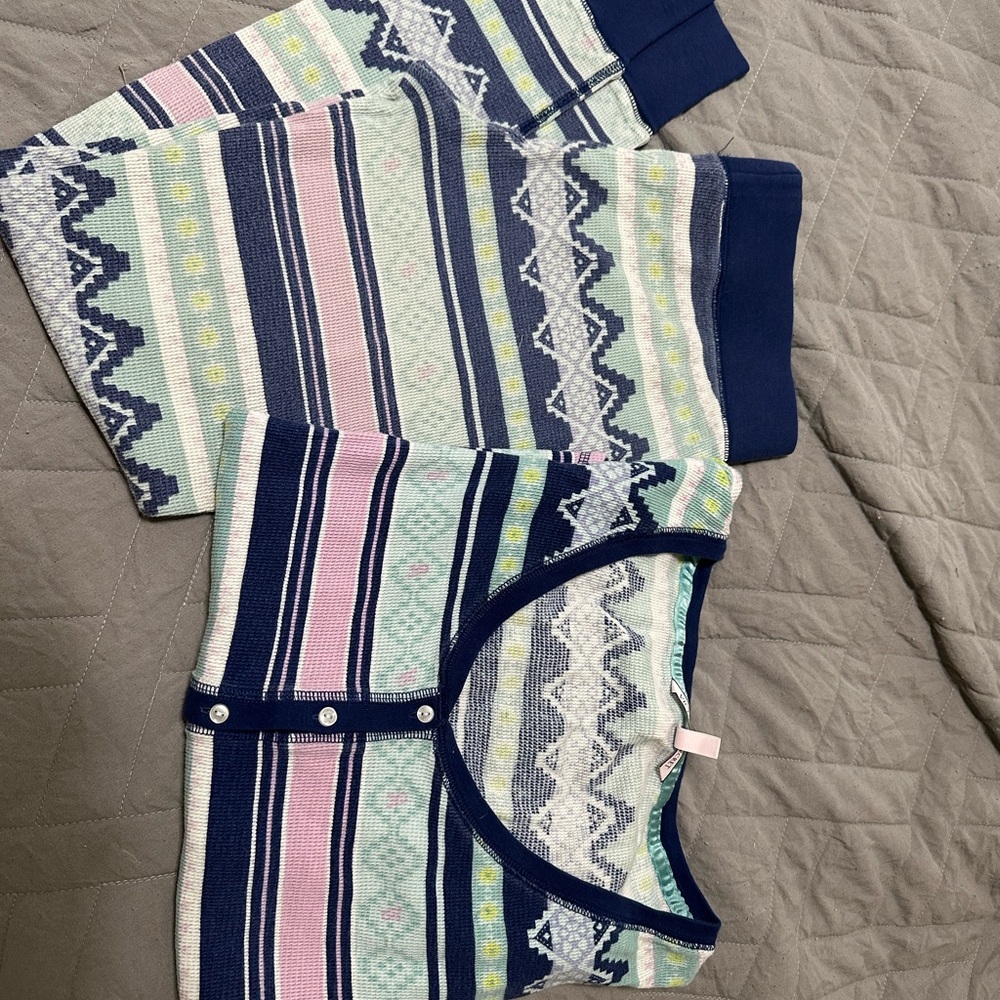 Victoria Secret waffle Pajama Set